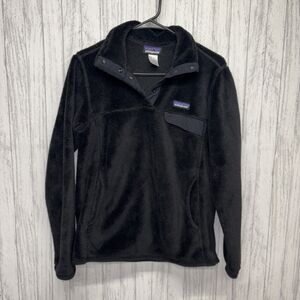 Womens Size M Patagonia Retool Snap Fleece Black